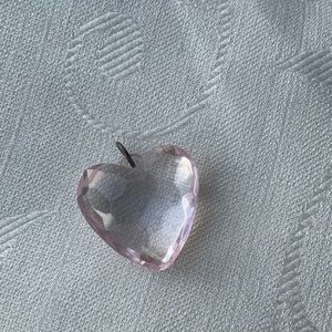 Pink heart key chain